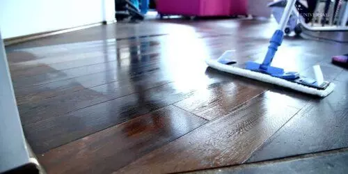 швабра, уборка, пол, вода, комната, ламинат